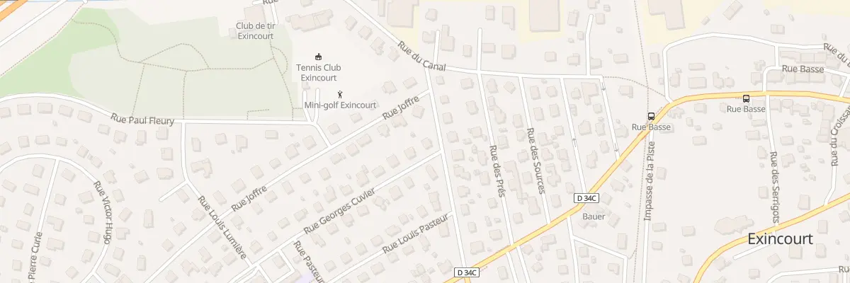 Plan du 5 Rue Georges Clémenceau à Exincourt