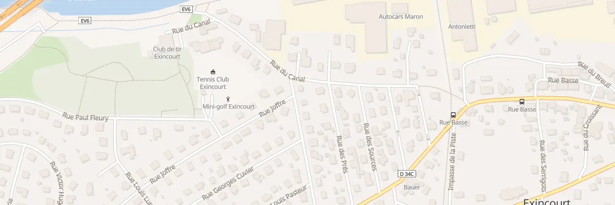 Plan du 16 Rue Georges Clémenceau à Exincourt