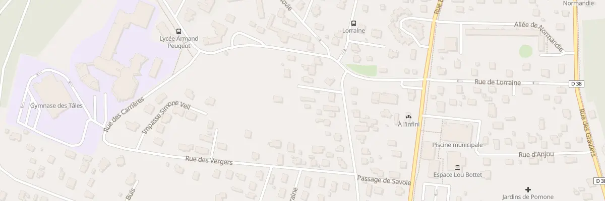 Plan du 57 Rue de Sous-Roches à Valentigney
