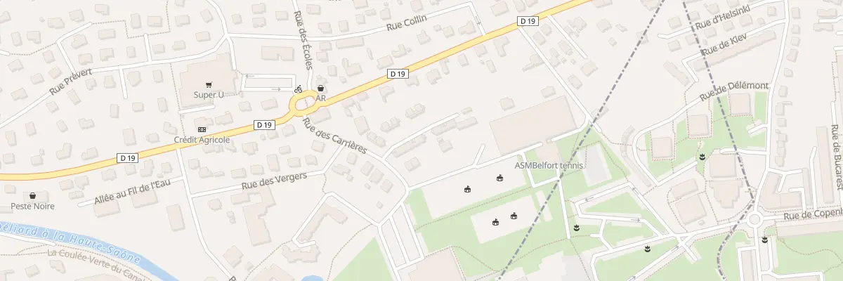 Plan du 6C Rue des Carrières à Essert