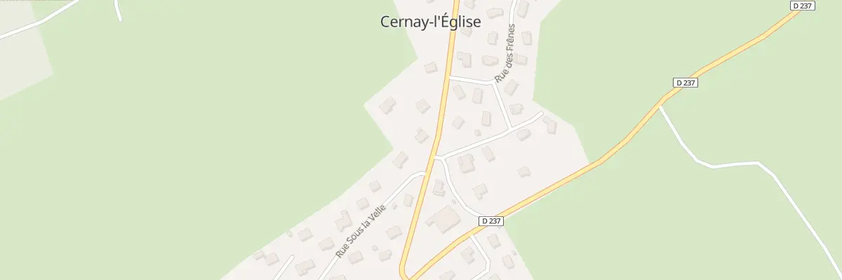 Plan du 14 Av du Chanoine Cuenin à Cernay-l’Église