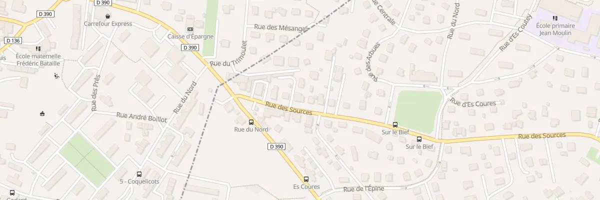 Plan du 58 Rue des Sources à Vieux-Charmont