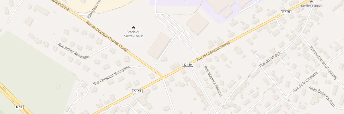 Plan du 44 Rue du Général Sarrail à Raon-l’Étape