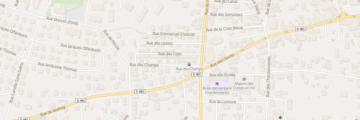 Plan du 23 Rue des Cités à Valentigney
