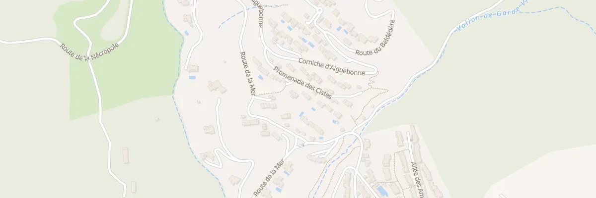 Plan du 9 Prom des Cistes Aiguebonne à Saint-Raphaël