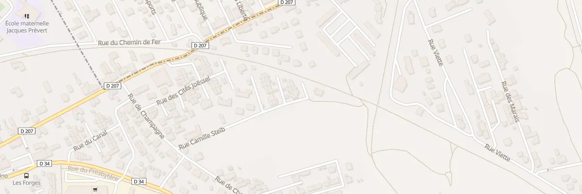 Plan du 215 Rue Camille Steib à Audincourt
