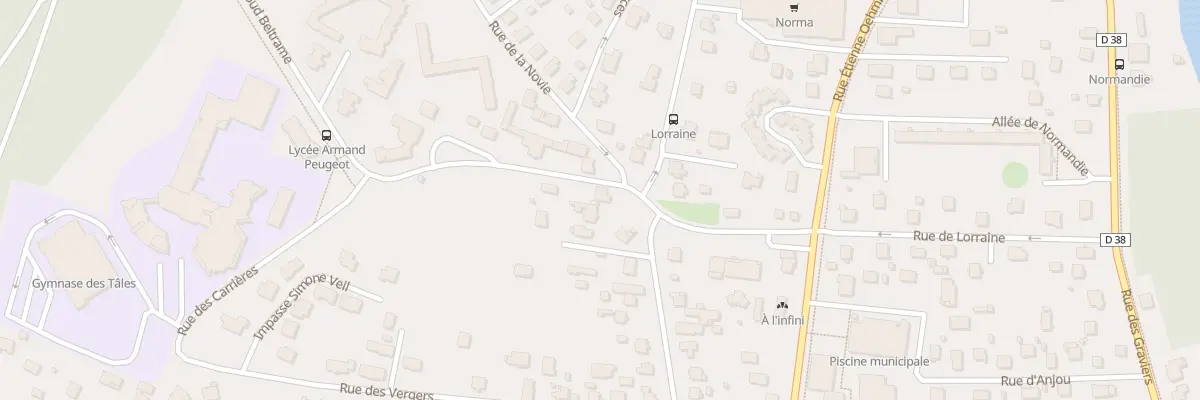 Plan du 63 Rue de Sous-Roches à Valentigney