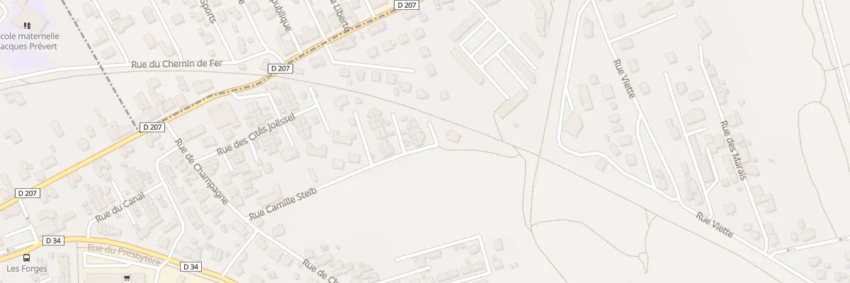 Plan du 216 Rue Camille Steib à Audincourt
