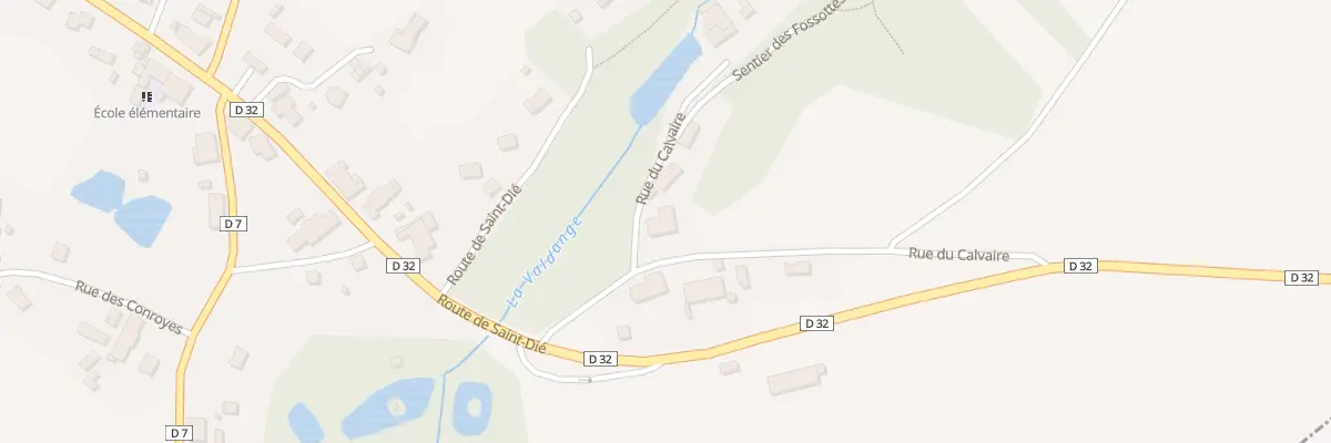 Plan du 1 Rue du Calvaire à La Salle