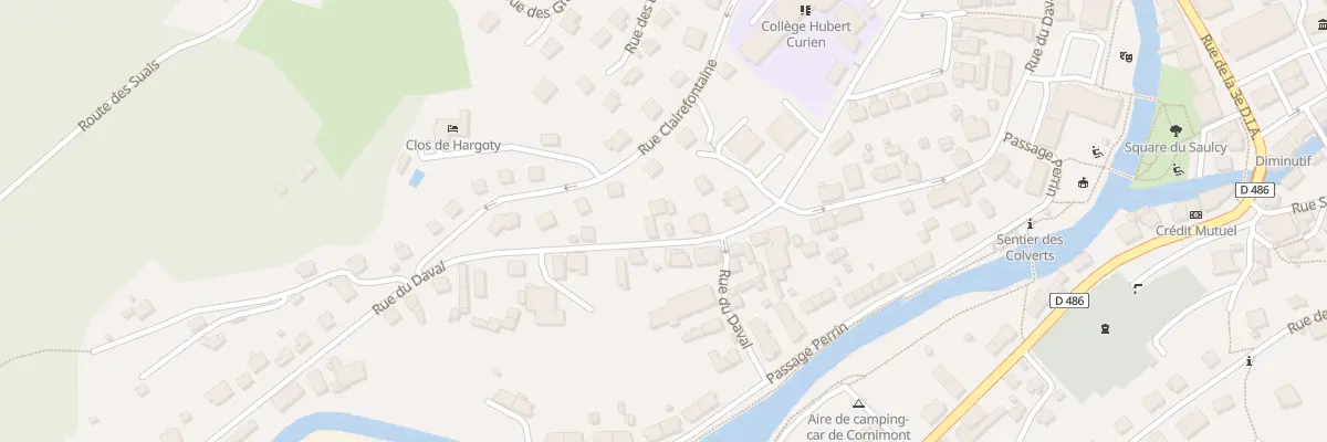 Plan du 40 Rue du Daval à Cornimont