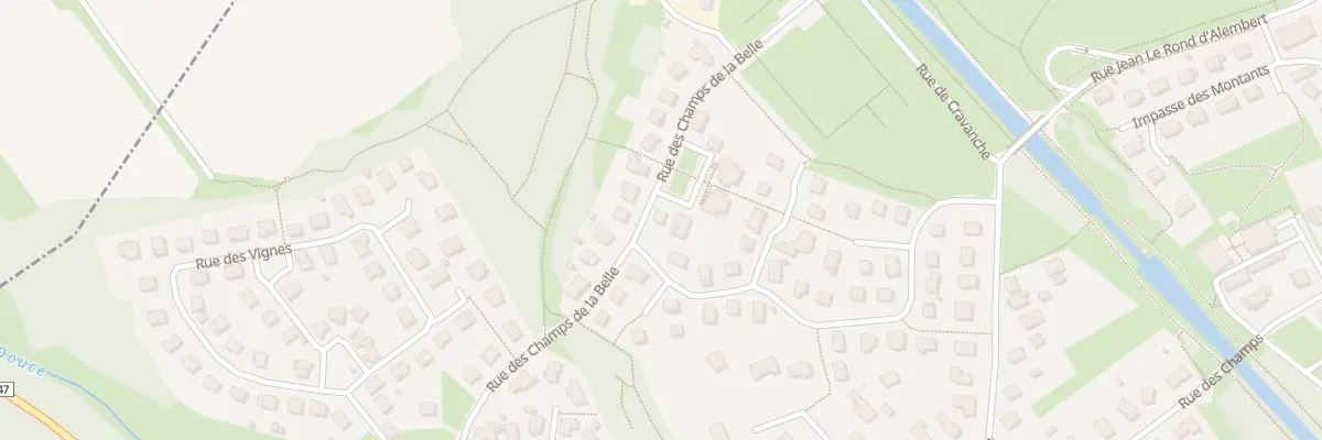Plan du 20 Rue des champs de la Belle à Bavilliers