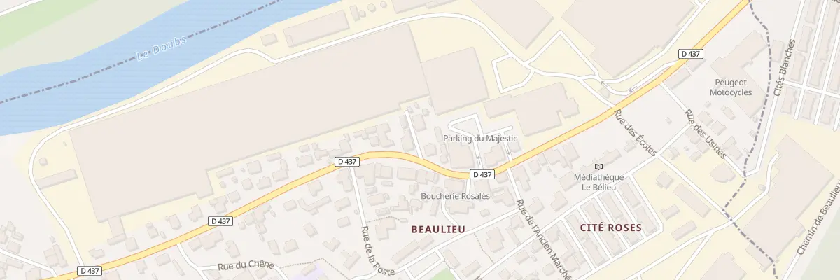 Plan du 83 Rue du 17 Novembre à Mandeure