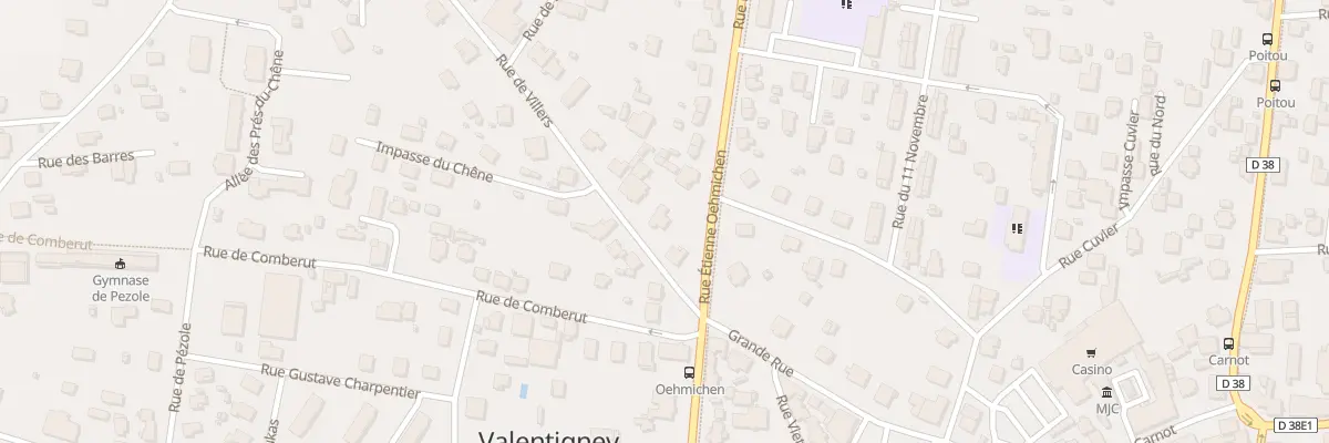 Plan du 6 Rue de Villers à Valentigney
