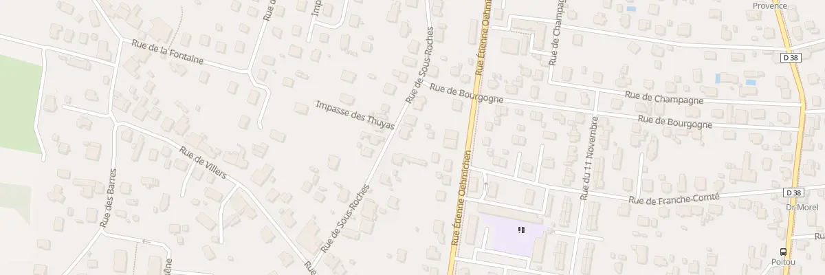 Plan du 20 Rue de Sous-Roches à Valentigney