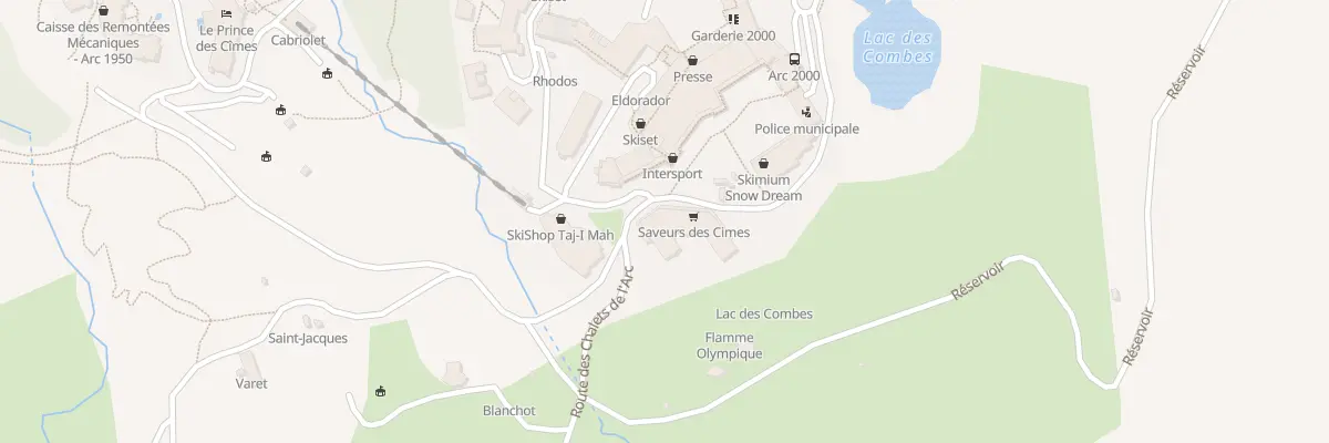 Plan du 7723 Res La Cime des Arcs 2000 à Bourg-Saint-Maurice