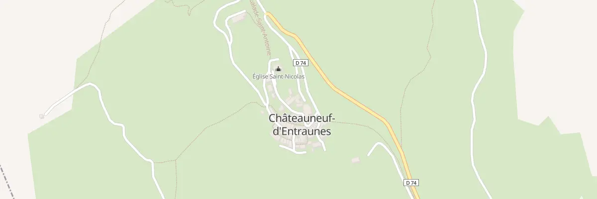 Plan du 5000 Le Village à Châteauneuf-d’Entraunes