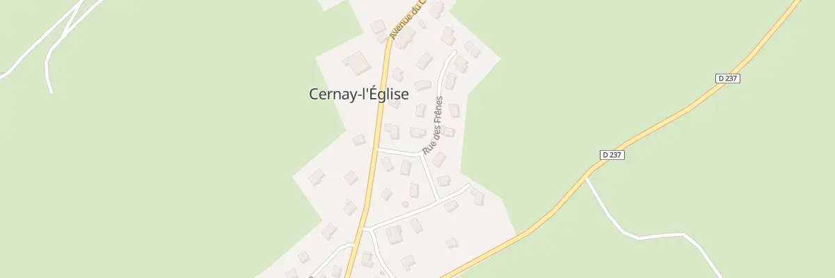 Plan du 3 Rue des Frênes à Cernay-l’Église