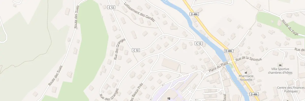 Plan du 2 Rue des Granges à Cornimont