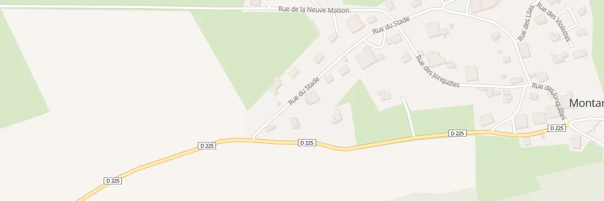 Plan du 3 Rue du Stade à Montandon