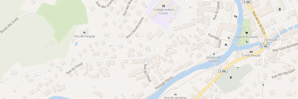 Plan du 36 Rue du Daval à Cornimont