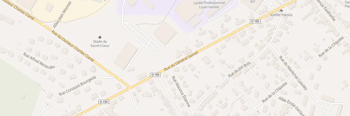 Plan du 38 Rue du Général Sarrail à Raon-l’Étape