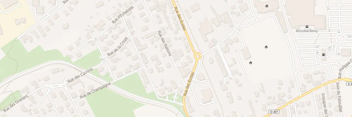 Plan du 2 Rue des Nations à Exincourt