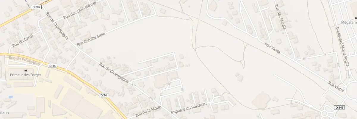 Plan du 12 Rue Chalets de Champagne à Audincourt