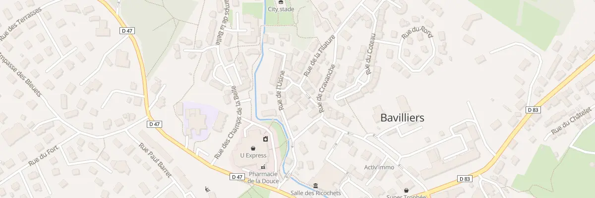 Plan du 14 Rue de la Filature à Bavilliers