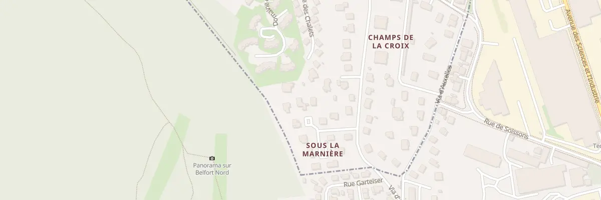 Plan du 10 Rue Julien Dubois à Cravanche