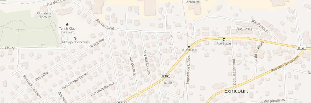 Plan du 5 Rue des Mouilles à Exincourt