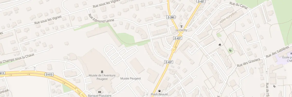 Plan du 20 Rue Jaquet Frédéric à Sochaux