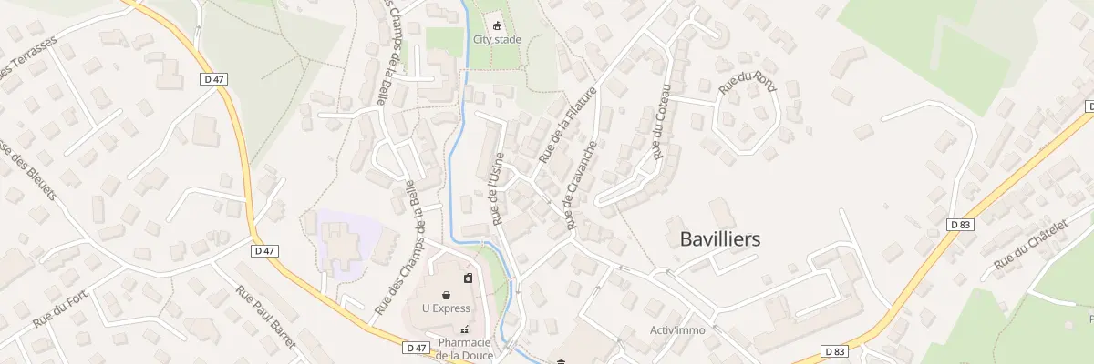 Plan du 19 Rue de la Filature à Bavilliers
