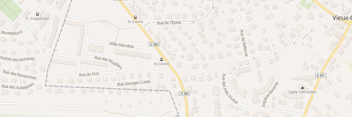 Plan du 25 Rue du Crepon à Vieux-Charmont
