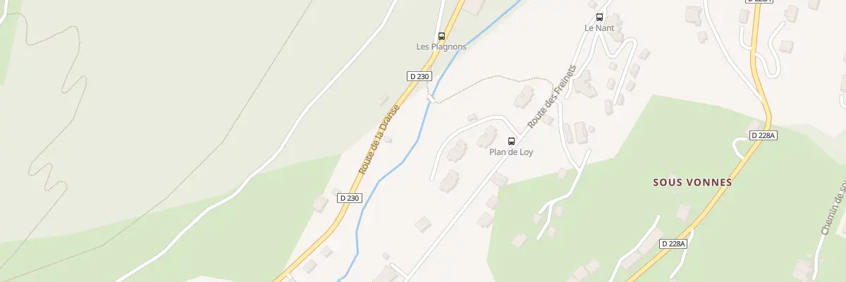 Plan du 952 Rte des Freinets à Châtel