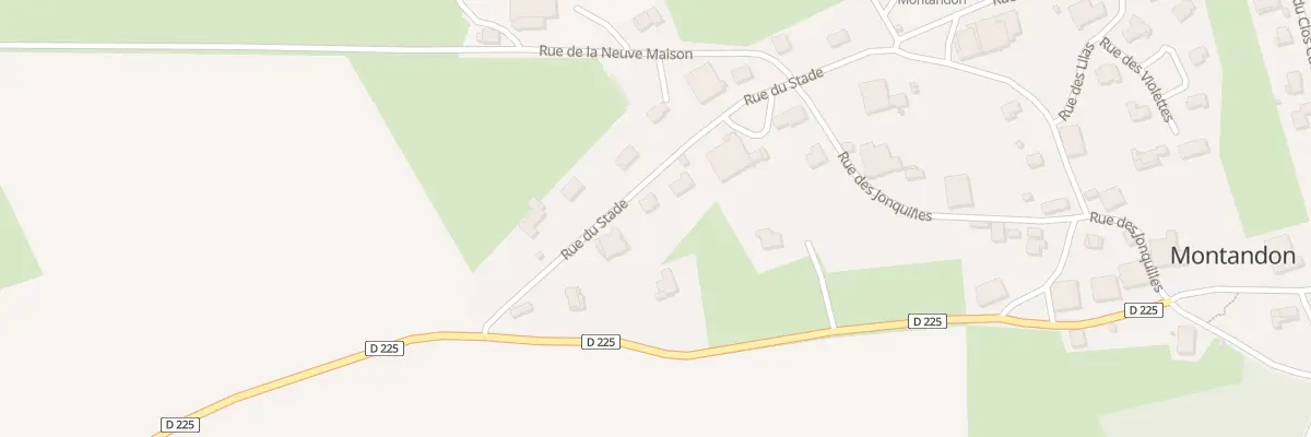 Plan du 5 Rue du Stade à Montandon