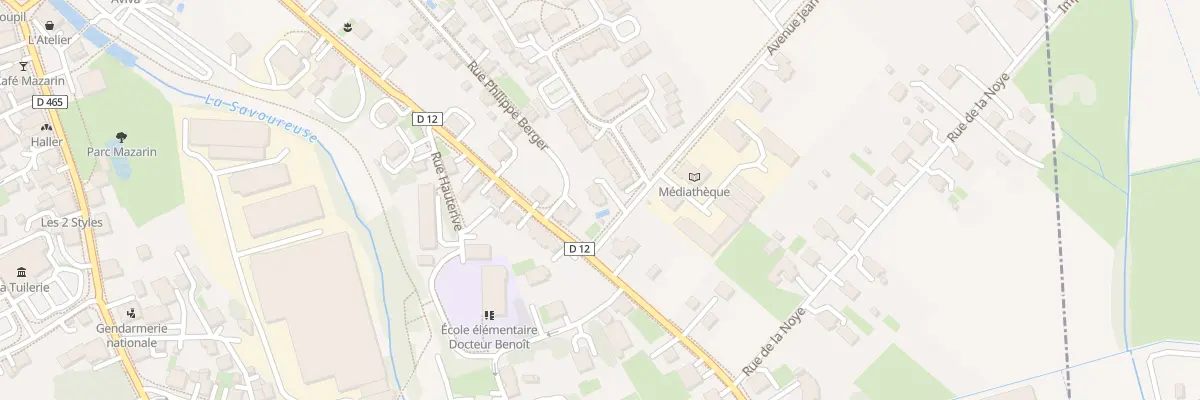 Plan du 1 Av Jean Moulin à Giromagny