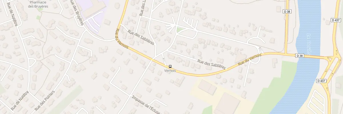 Plan du 14 Rue des Sablières à Valentigney