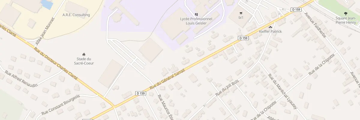 Plan du 32 Rue du Général Sarrail à Raon-l’Étape