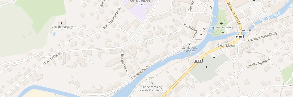 Plan du 25 Rue du Daval à Cornimont