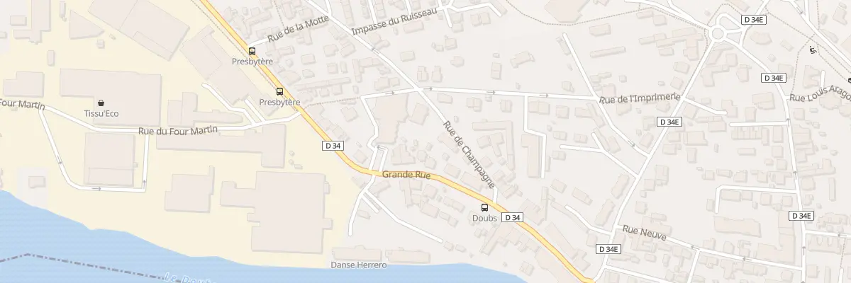 Plan du 5 Grande Rue à Audincourt