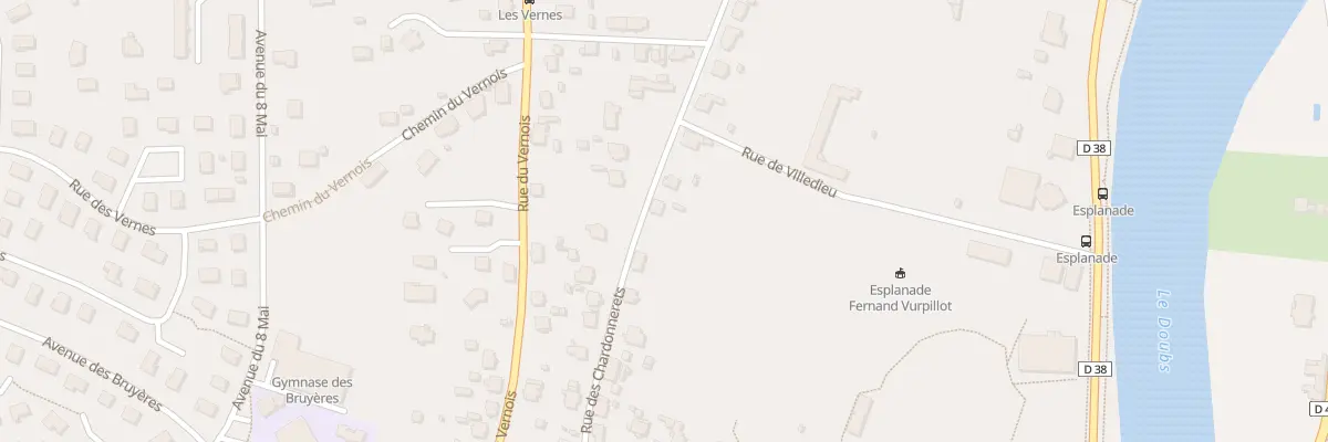 Plan du 45 Rue des Chardonnerets à Valentigney