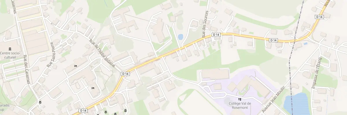 Plan du 24 Rue du Rosemont à Giromagny