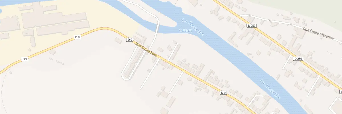 Plan du 74 Rue Emile Zola à Raon-l’Étape