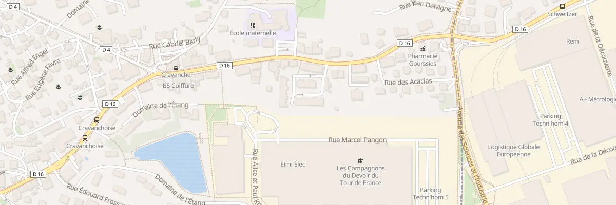 Plan du 15 Rue Residence Paul Verlaine à Cravanche