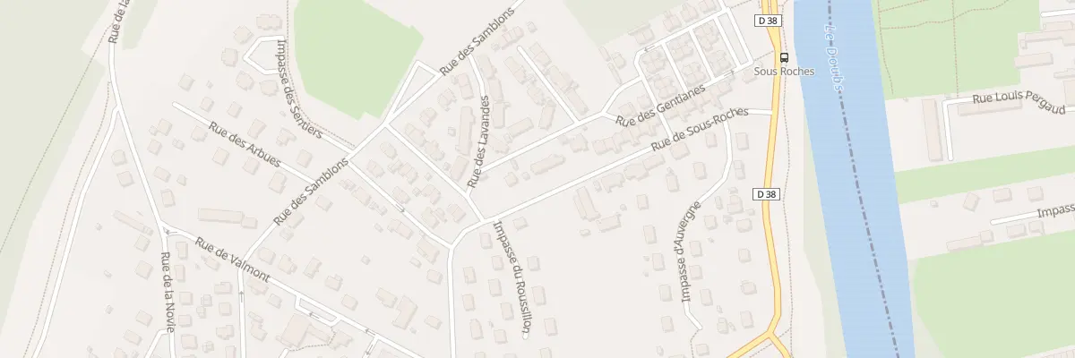 Plan du 103 Rue de Sous-Roches à Valentigney