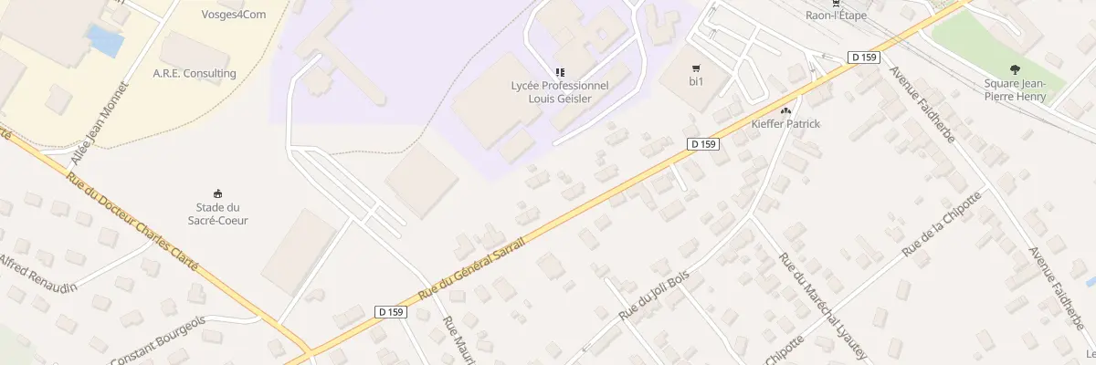 Plan du 26 Rue du Général Sarrail à Raon-l’Étape