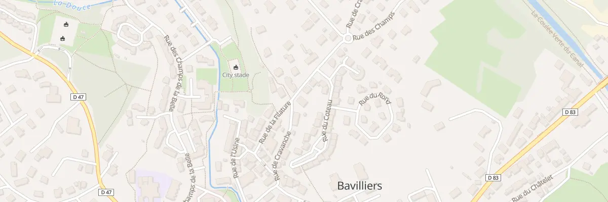 Plan du 12 Rue de Cravanche à Bavilliers