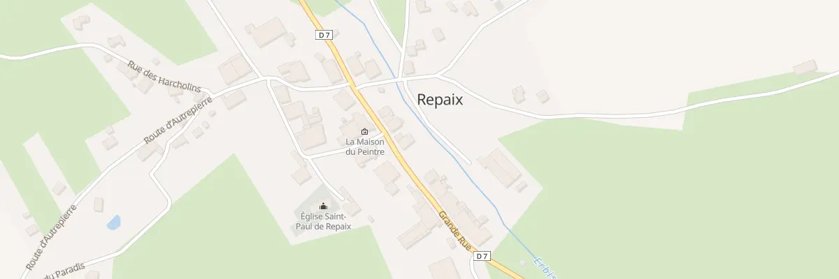 Plan du 7 Grande Rue à Repaix