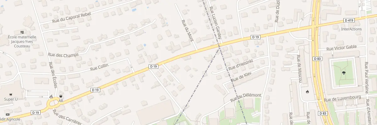 Plan du 107 Rue du Gal de Gaulle à Essert