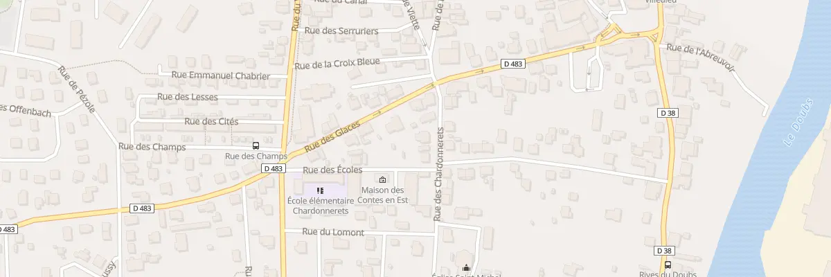 Plan du 8 Rue des Chardonnerets à Valentigney
